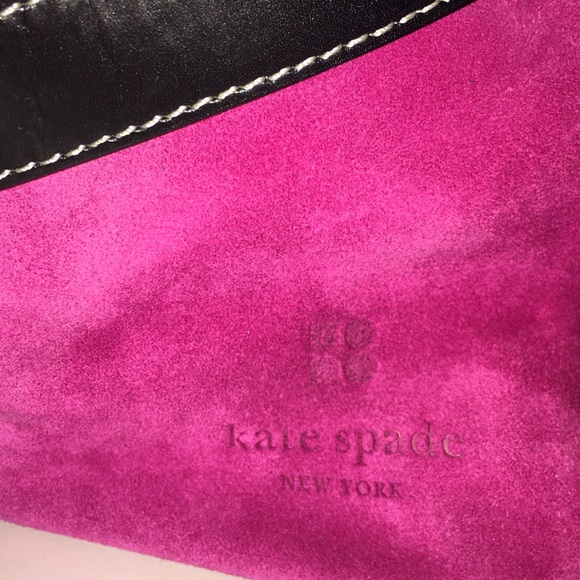 Kate Spade Raspberry Suede Bucket Bag - Picture 4 of 5